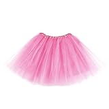 Tütü Damen,80er Jahre Outfit Tüllrock Rosa Ballett Tutu Rock Pink Herren...