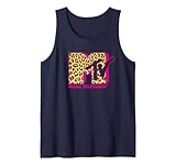 MTV Logo Leopard Print Tank Top
