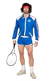WILBERS & WILBERS 5160-80er Jahre Tennis Outfit, Shorts und Jacke, Karneval...