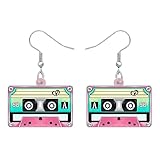 DALANE Acryl Fun Vintage Radio Kassette Ohrringe Retro Schmuck für Frauen...