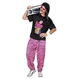 W WIDMANN MILANO Party Fashion - Kostüm 80er Jahre Outfit, T-Shirt und...