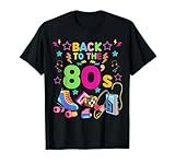 Retro Vintage Bunte 80er - 80er Jahre Party T-Shirt, Unisex-Erwachsene,...