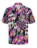 tiorhooe 80er Jahre Herren Hawaii Shirt Retro Hawaiihemd Kurzarm...