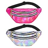 Heyu-Lotus 2 Stück Bauchtasche Damen Gürteltasche Sport Wasserdicht...