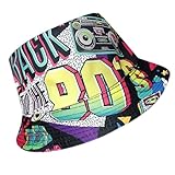 GADITIEK Fischerhüte Bucket Hat Retro 80er 90er Jahre, 90er 80er Jahre...