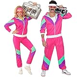 W WIDMANN MILANO Party Fashion - Kostüm Trainingsanzug, 80er Jahre Outfit,...