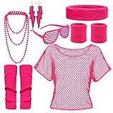 pclapora 80er 90er Jahre Outfit Damen, 80er Jahre Outfit Damen, Retro...