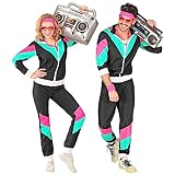 W WIDMANN MILANO Party Fashion - Kostüm Trainingsanzug, 80er Jahre Outfit,...