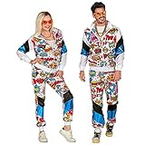 W WIDMANN MILANO Party Fashion - Kostüm Trainingsanzug Pop Art, Comic,...
