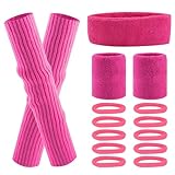 Eniyou 80er Jahre Accessoires, 80er Jahre Outfit Damen Accessoires, Pink...